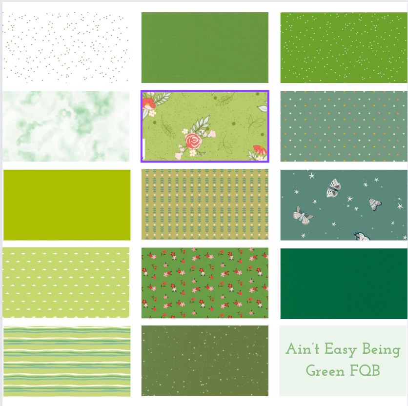 Ain't Easy Being Green Fat Quarter Bundle