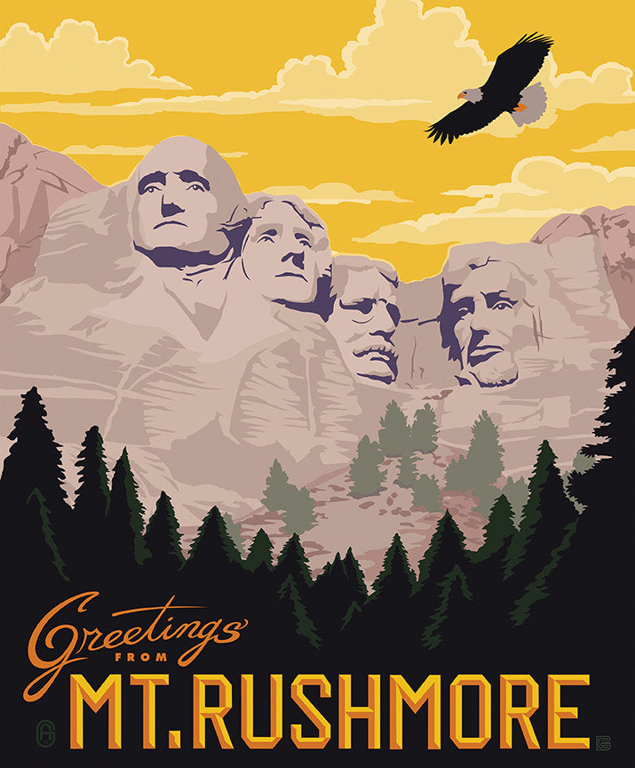 Destinations Mount Rushmore Poster Panel