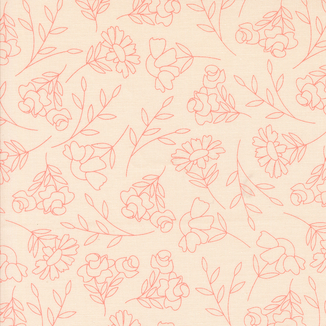 Abloom Floral Sketch Pale Pink