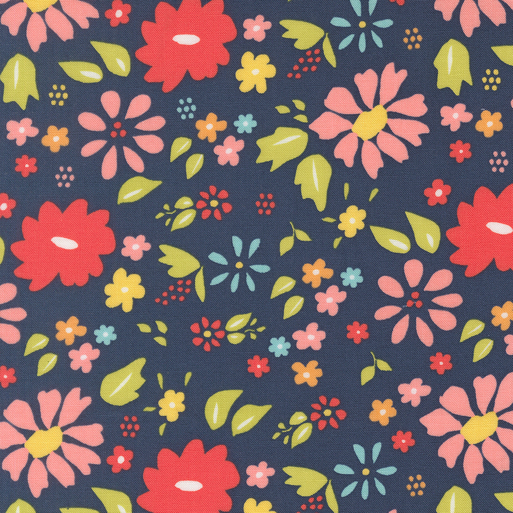 Delightfully Yours Main Floral Navy