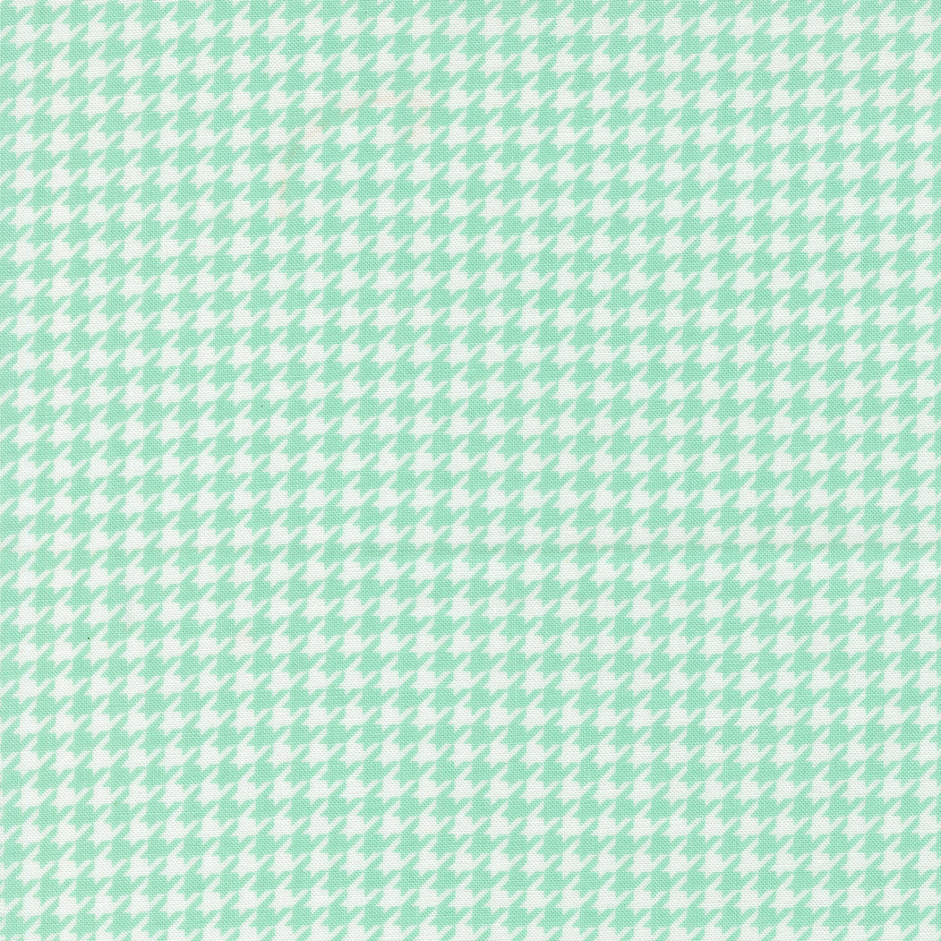 Delightfully Yours Houndstooth Aqua