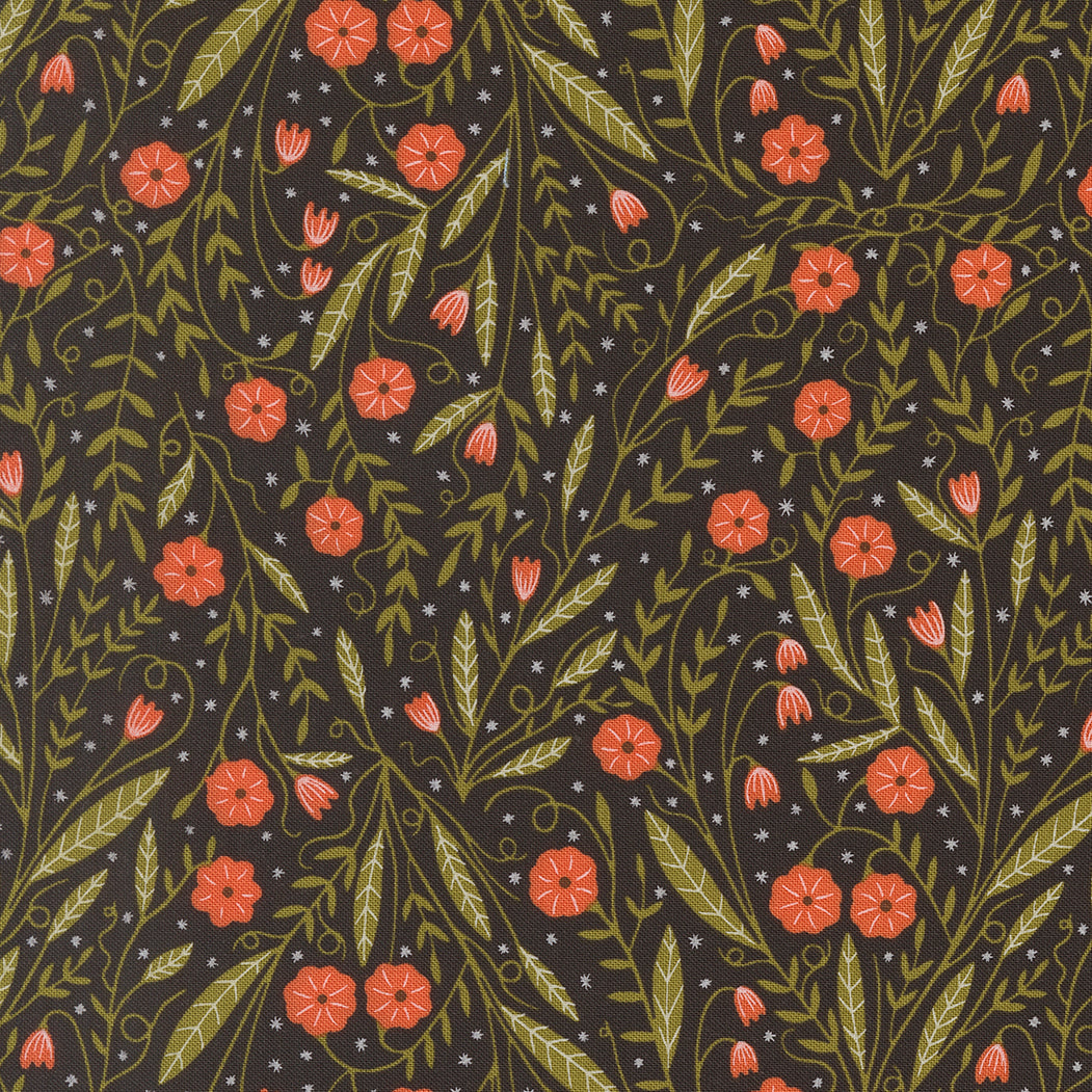 Night Owl Woodland Floral Midnight