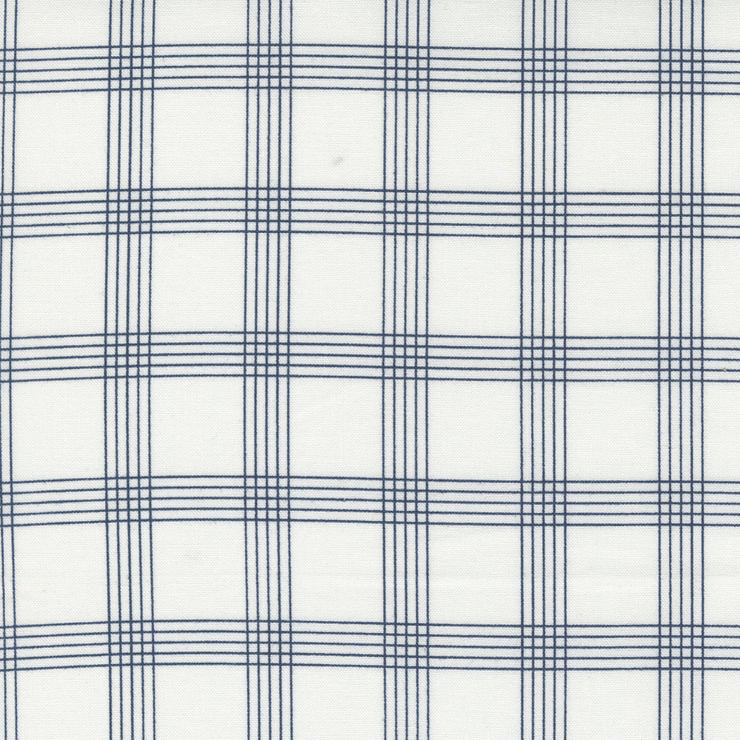 Nantucket Summer Plaid Cream Navy