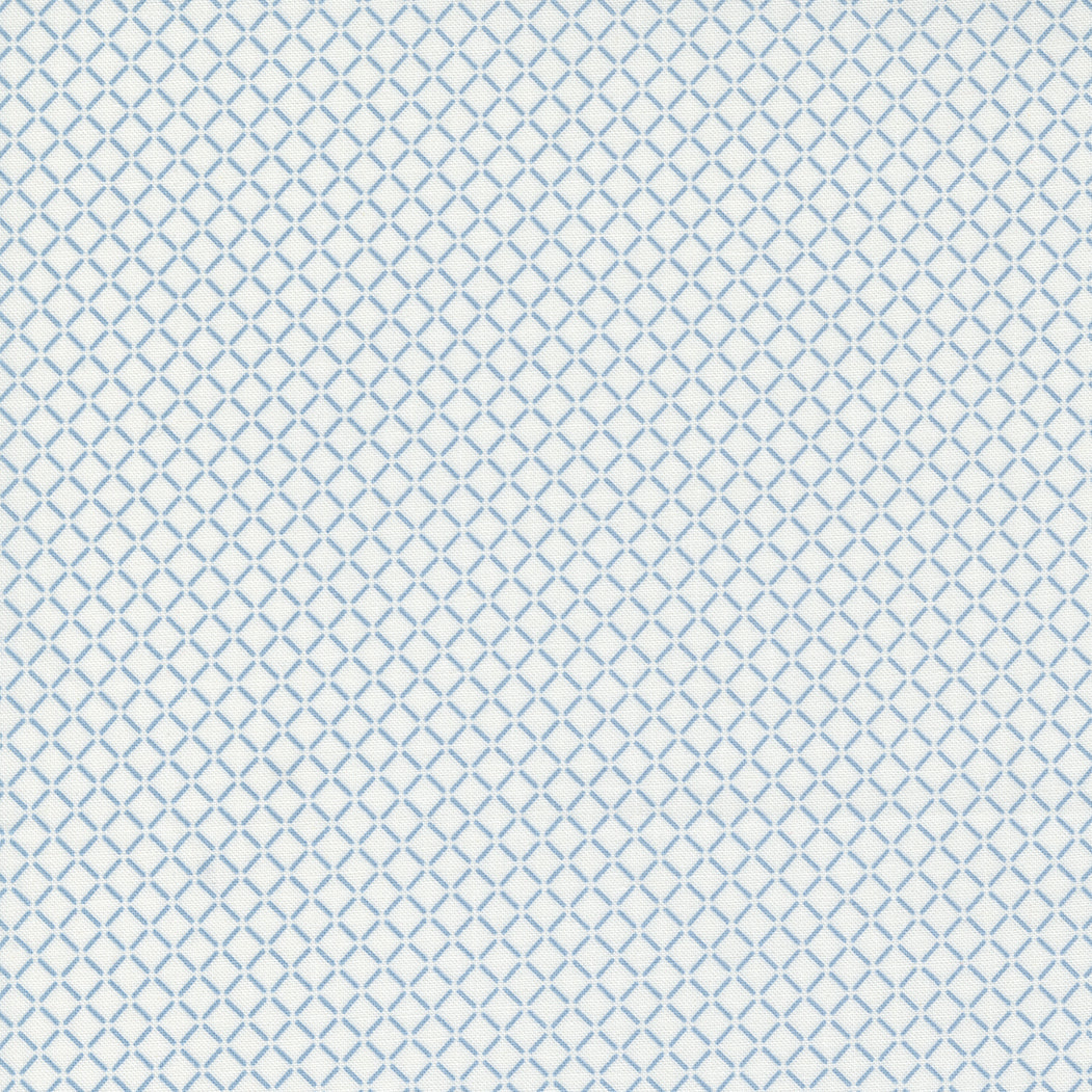 Nantucket Summer Sail Check Cream Blue