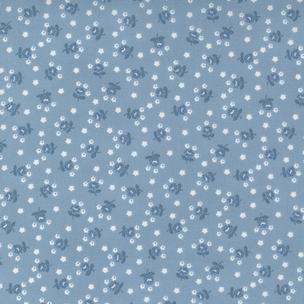 Nantucket Summer Fairground Floral Light Blue