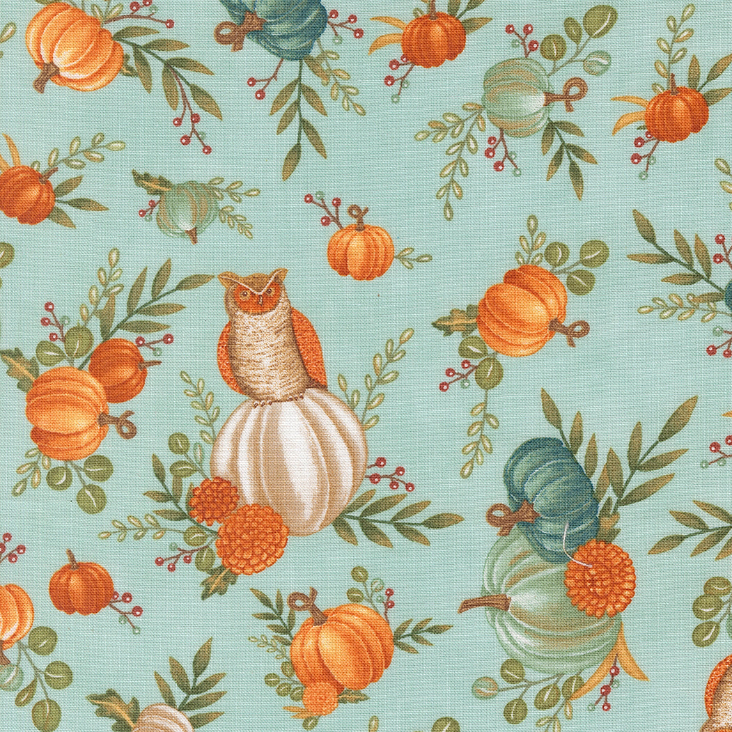 I Love Fall Most of All Main Pumpkins Dark Aqua