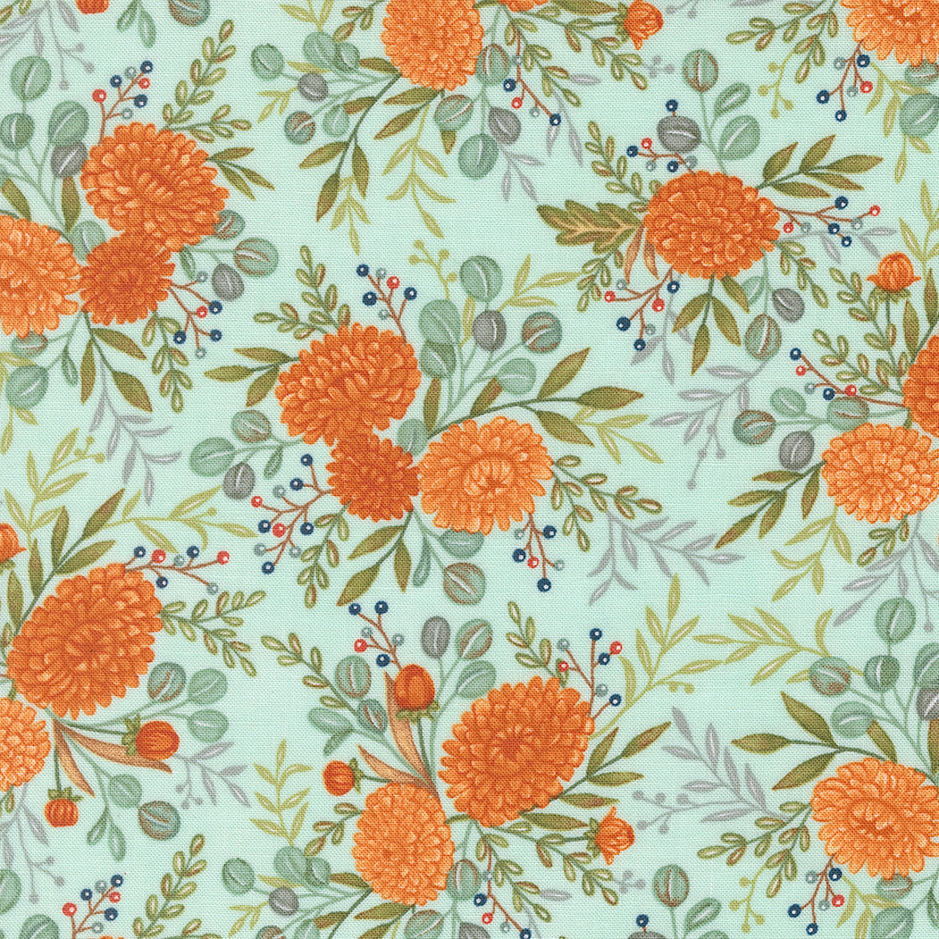 I Love Fall Most of All Fall Florals Aqua
