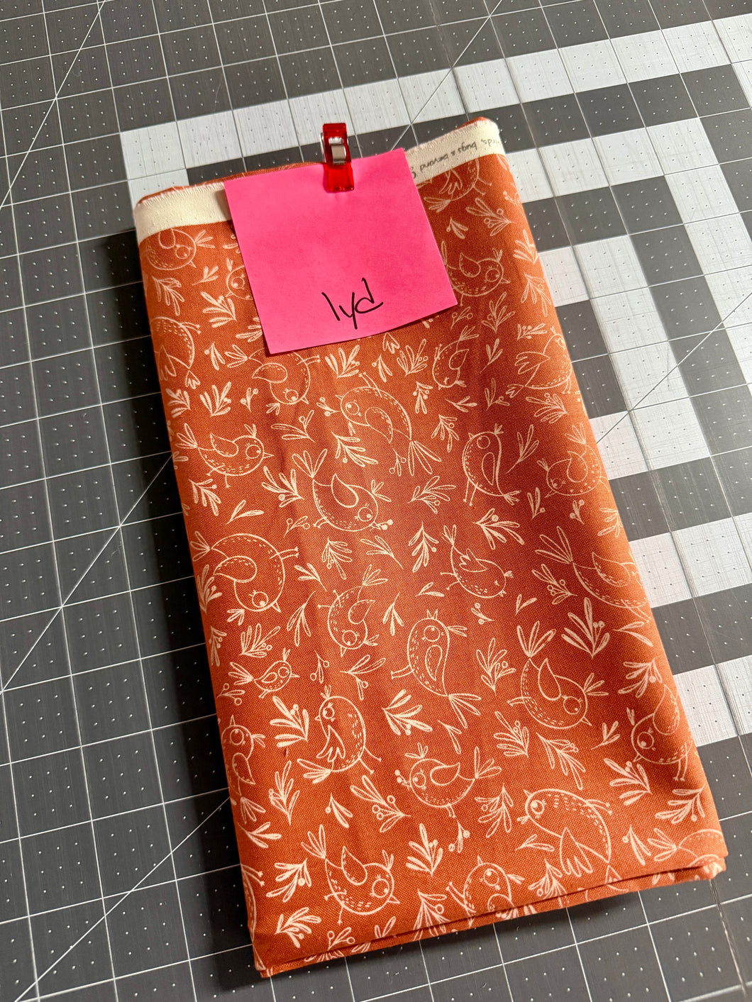 Chirp Trace A Bird Clay - 1 yard cut