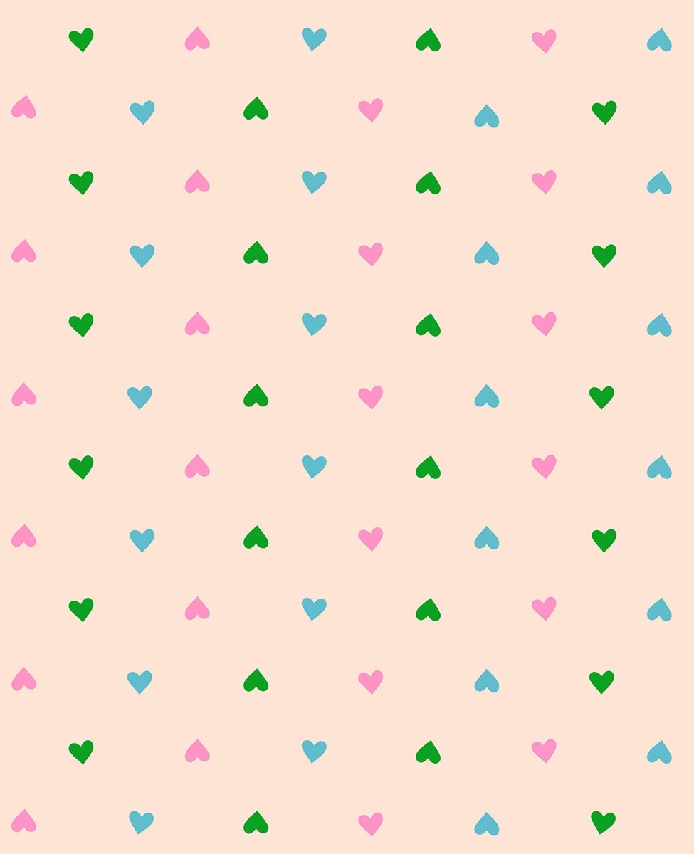 Best Day Ever Hearts Peach Cream