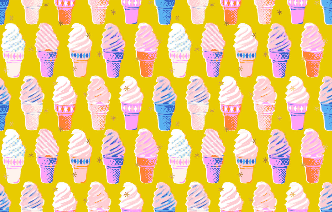 Best Day Ever Ice Cream Metallic Golden