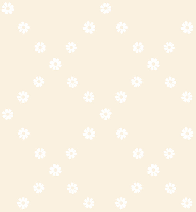 Best Day Ever Diamond Flowers White on Natural