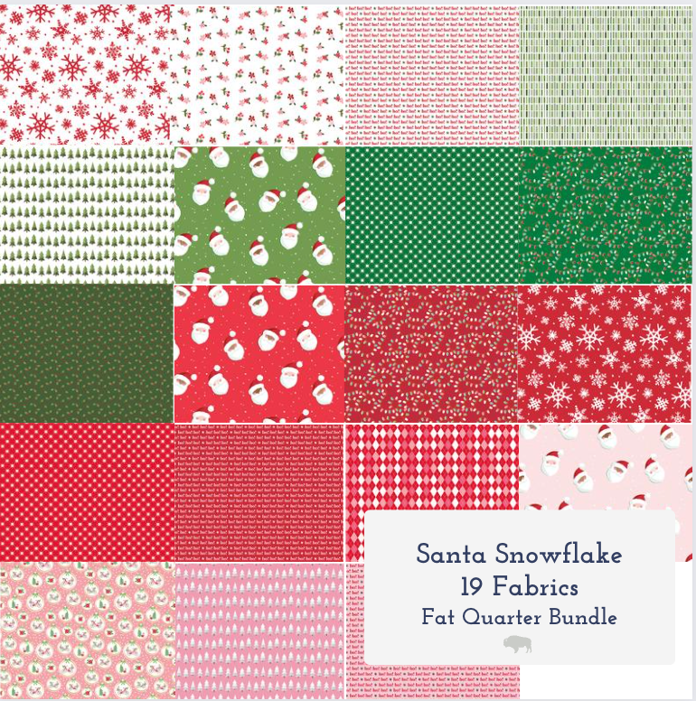 Santa Snowflake Fat Quarter Bundle