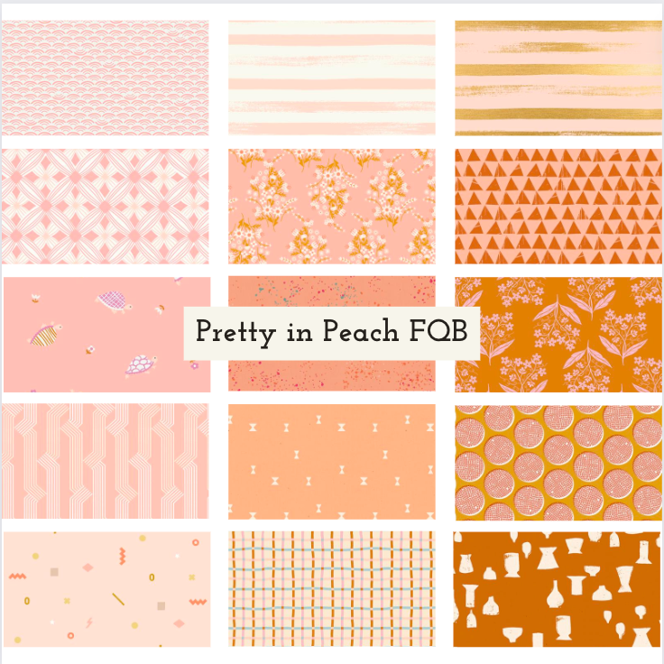 Pretty in Peach Fat Quarter Bundle - RSS