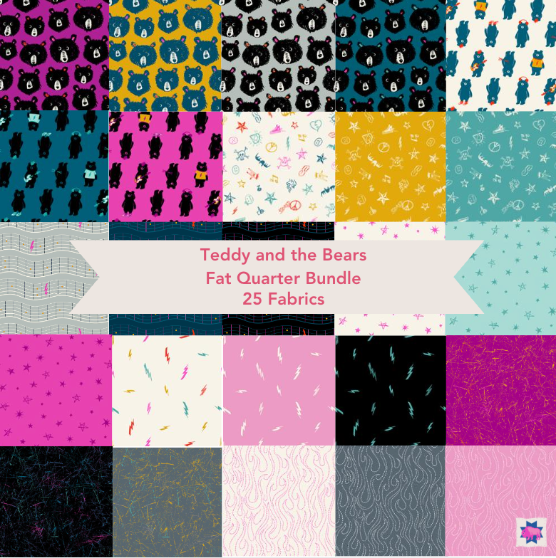 Teddy and the Bears Fat Quarter Bundle