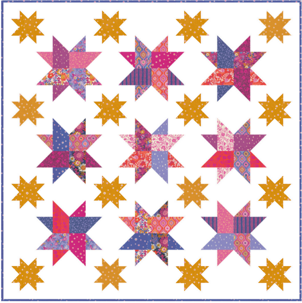 Maeve Shiny Stars Quilt Kit