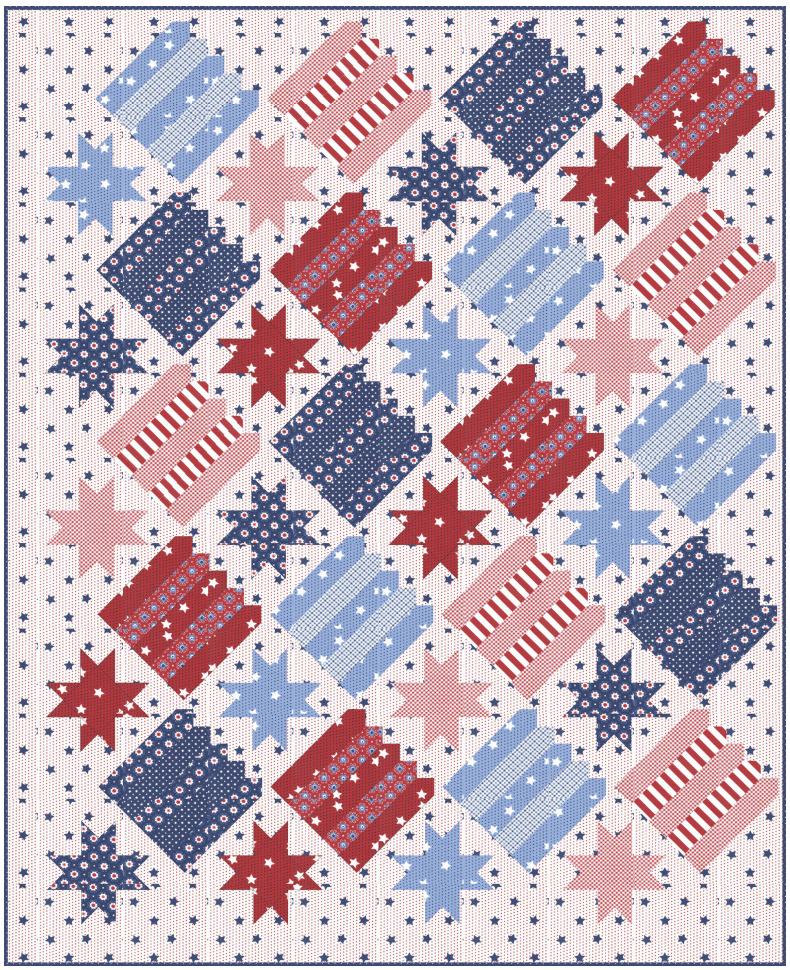 Picket Stars Quilt Kit