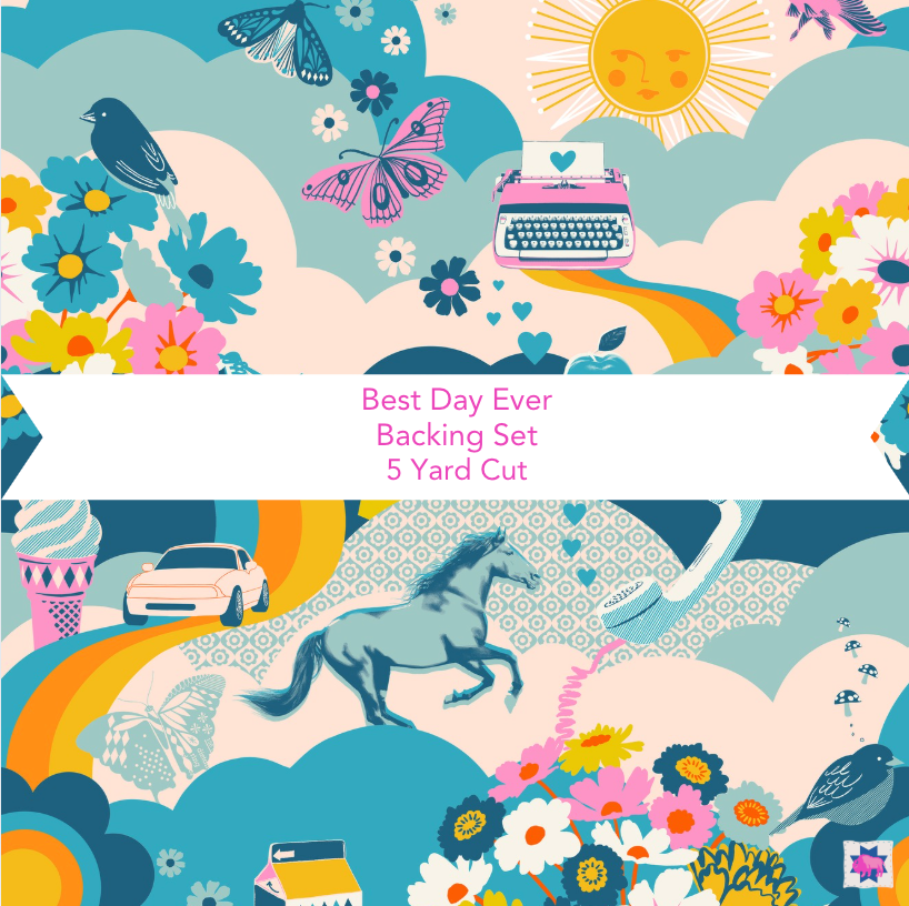 Best Day Backing Set Teal - 5 Yard Cut