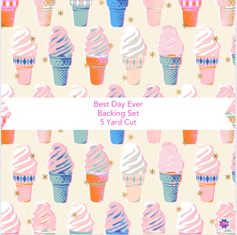 Best Day Backing Set Ice Cream Natural - 5 Yard Cut