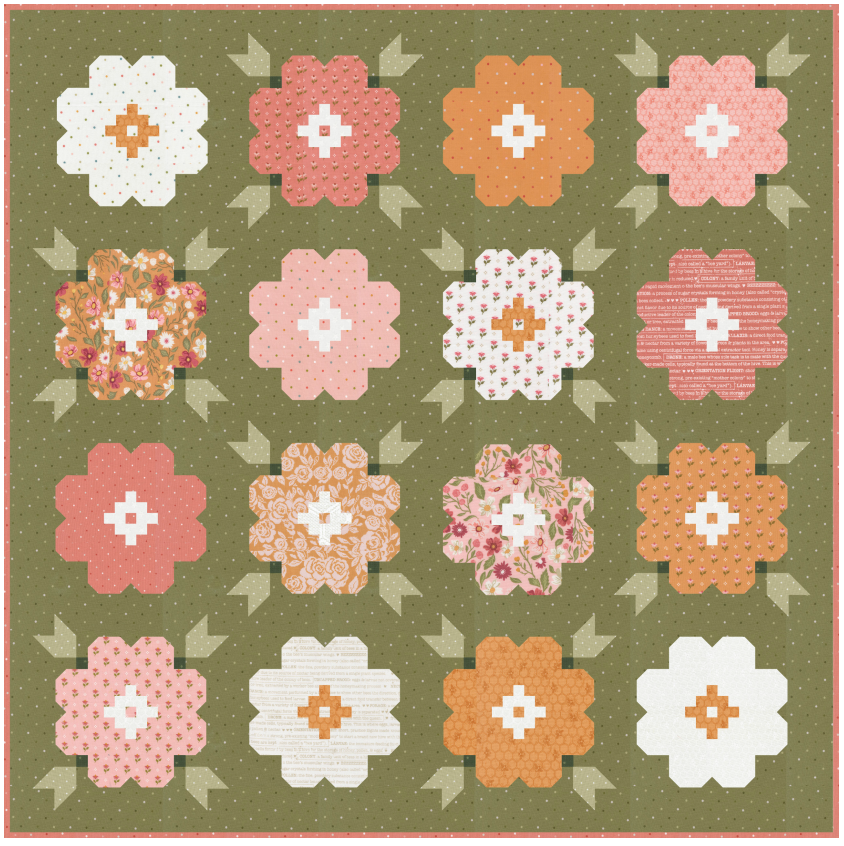 Vintage Blooms Quilt Kit
