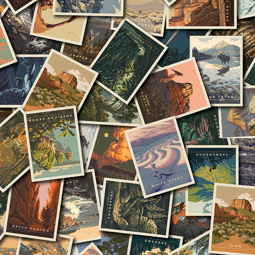 National Parks Postcard Toss Multi