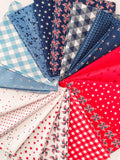 Red, White and Blue Fat Quarter Bundle
