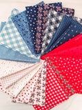 Red, White and Blue Fat Quarter Bundle