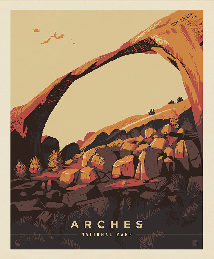 National Park Poster Panel - Arches 2023