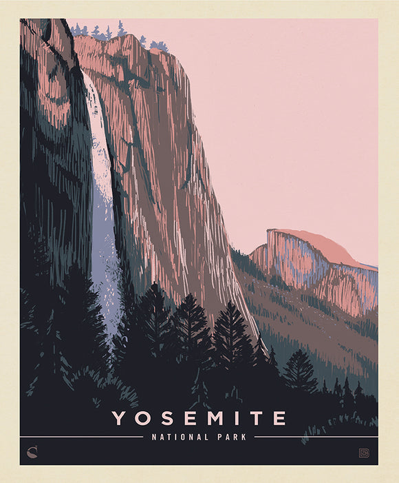 National Park Poster Panel - Yosemite 2023
