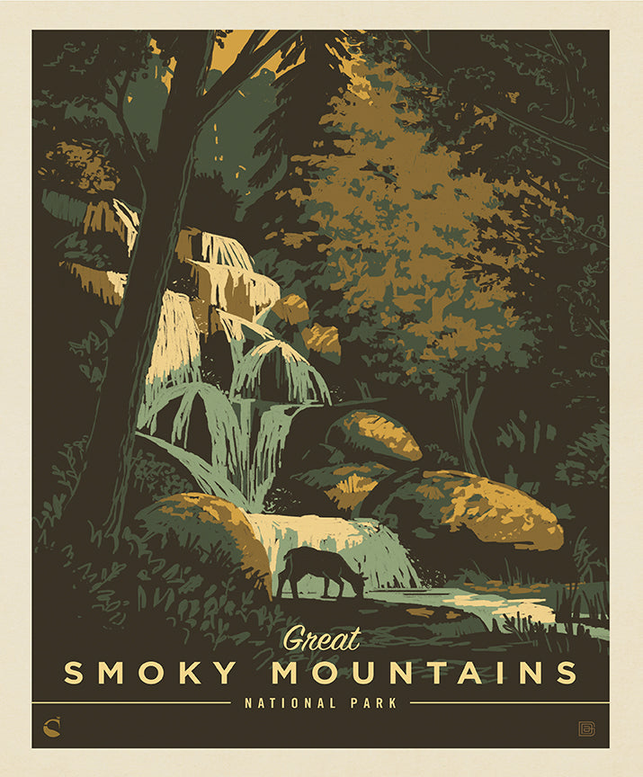 National Park Poster Panel - Great Smokey Mountains 2023