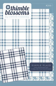 Simple Plaid Quilt Kit - Light Blue