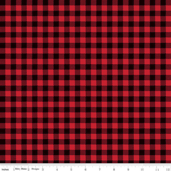 Wild at Heart Buffalo Plaid Red