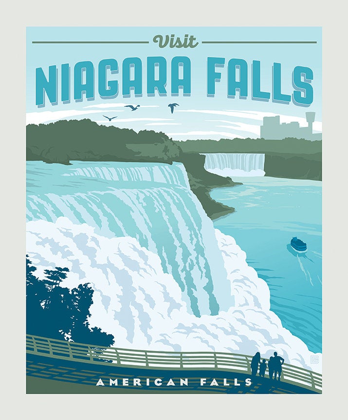 Destinations Niagara Falls Poster Panel