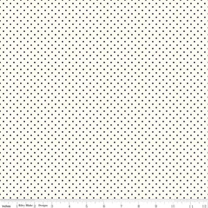 Swiss Dot Le Creme Black