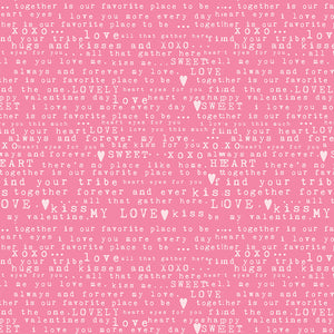 Sending Love Text Pink