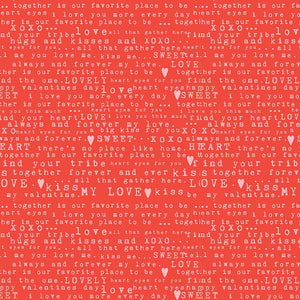 Sending Love Text Red