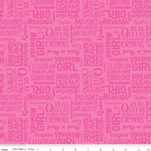 Hand in Hand Text Pink
