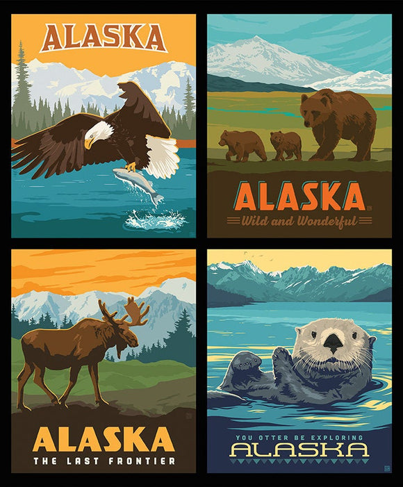 Destinations Alaska Wildlife Poster Panel